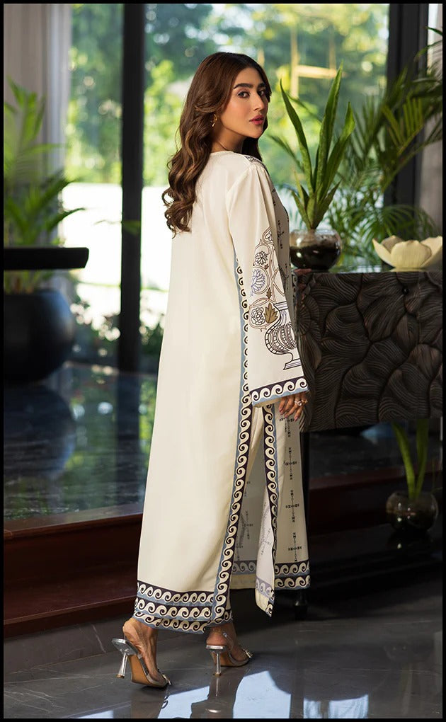 Beige Garden Kurta Set