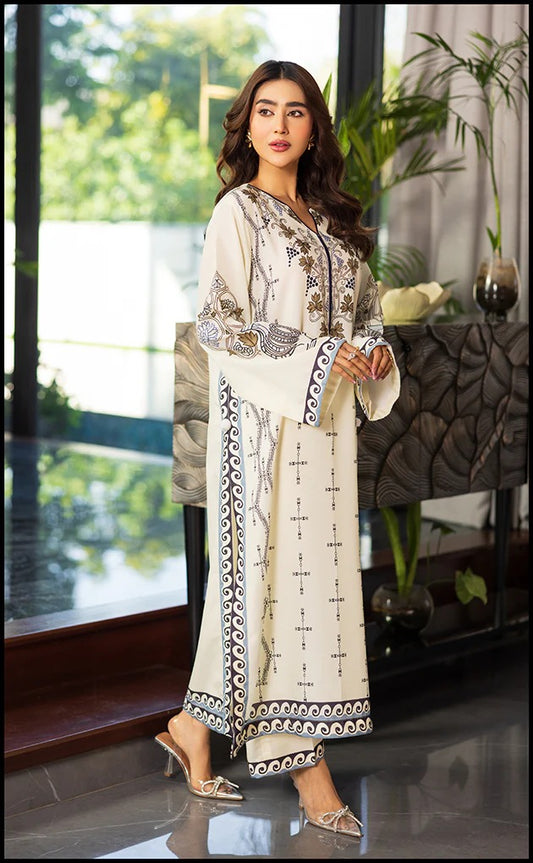 Beige Garden Kurta Set